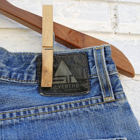 Vintage Silvertab Levi's Oversized Jeans Skater Loose Baggy - Picture 5 of 7